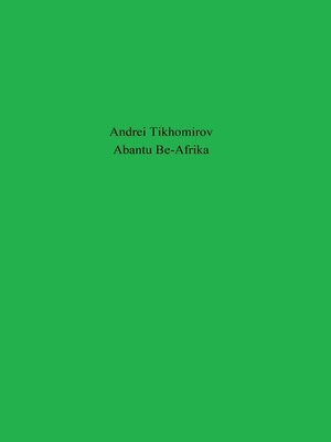 cover image of Abantu Be-Afrika